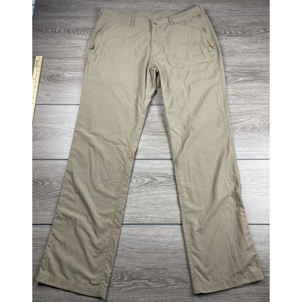 Clothing Arts Men's‎ Pcubed Pick Pocket Proof Travel Pants Beige Size 36 X 34
